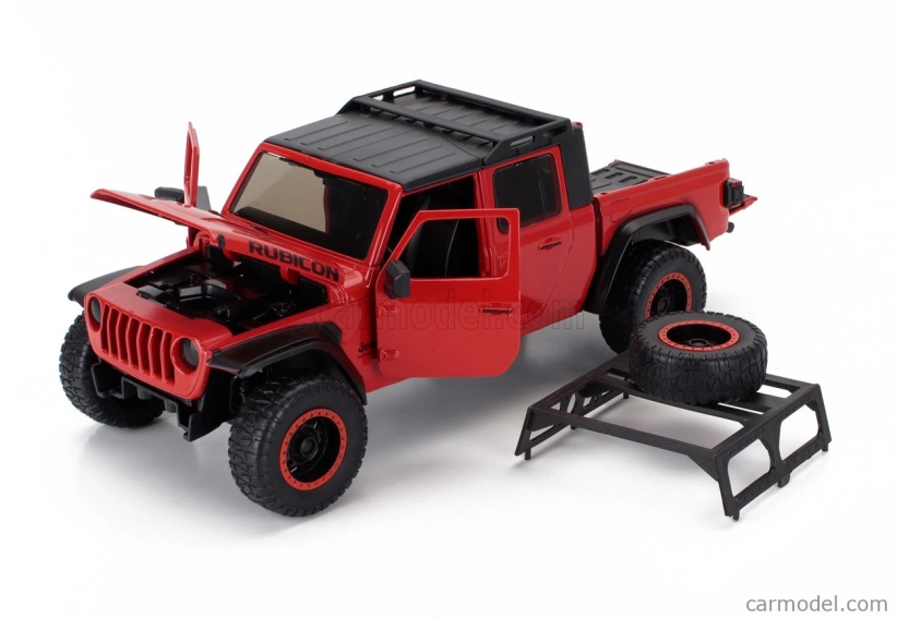 Jada Jeep Gladiator Pick-up 2020 so sadou 4x pneumatík 1:24 červená čierna