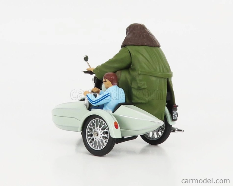 Corgi Motorcycle Hagrid's Sidecar Harry Potter - Movie 1:36 Velmi Světle Zelená