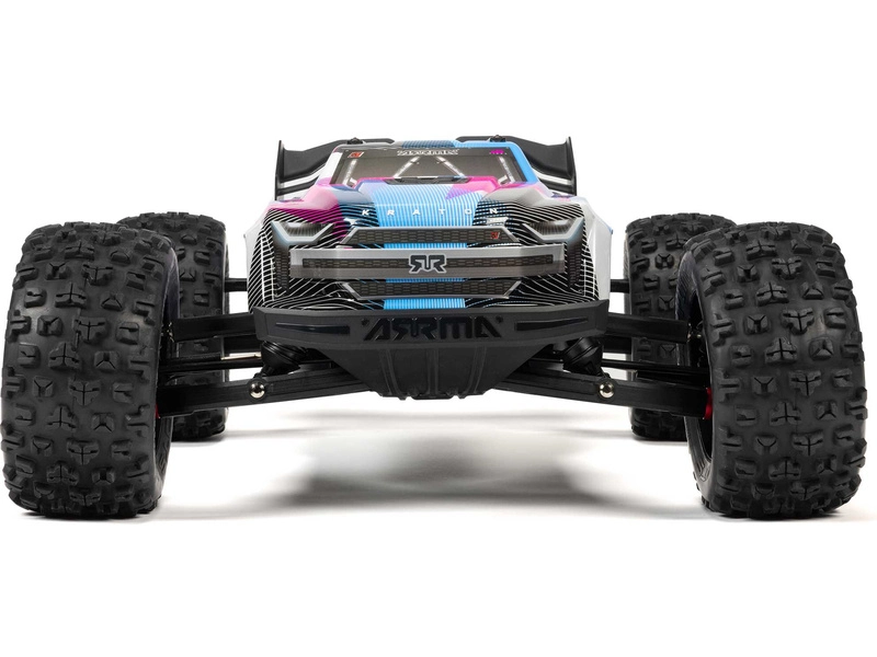 RC auto Arrma Kraton 6S V6 BLX 1:8 4WD RTR, modrá/oranžová