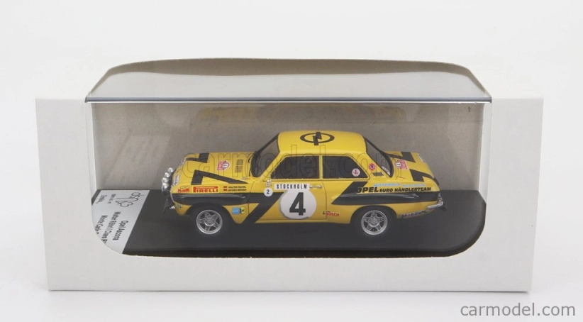 Trofeu Opel Ascona (night Version) N 4 Rally Montecarlo 1975 W.rohrl - C.billstam 1:43 Žlutá Černá