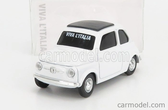 Brumm Fiat 500 1965 - Viva L'italia 150th Anniversario Italia 1861 - 2011 1:43 Bílá
