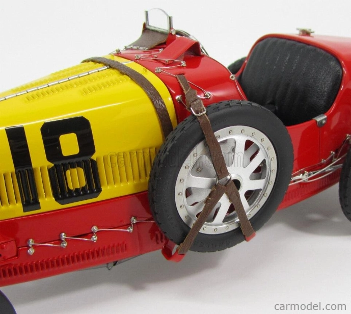 Cmc Bugatti T35 N 18 National Colour Project Spain 1924 1:18 Červená Žlutá