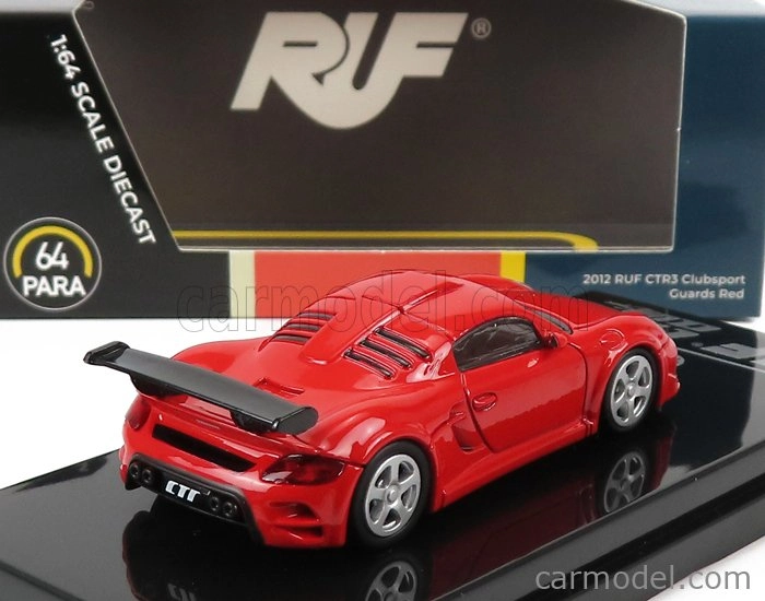 Paragon-models Porsche Ctr3 Ruf Clubsport (base 911) 2012 1:64 Red