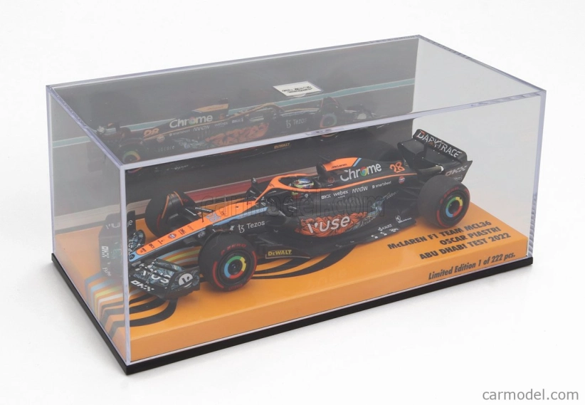 Minichamps Mclaren F1 Mcl36 Mercedes Team Mclaren N 28 Test Abu Dhabi 2022 Oscar Piastri 1:43 oranžová čierna