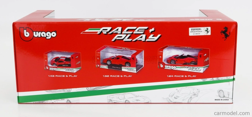 Bburago Ferrari 296 Gtb Assetto Fiorano 2022 1:18 sivo-žltá