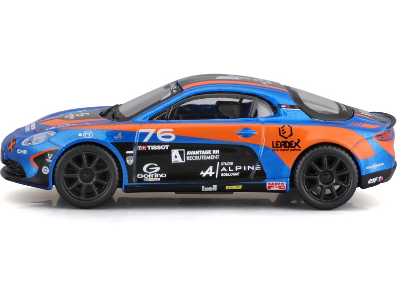 Bburago Renault A110 N 76 Cup 2020 1:43 Modrá Oranžová
