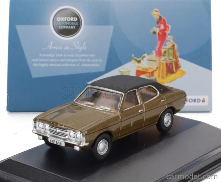 Oxford-models Ford england Cortina Mkii 1969 1:76 Hnědá Černá