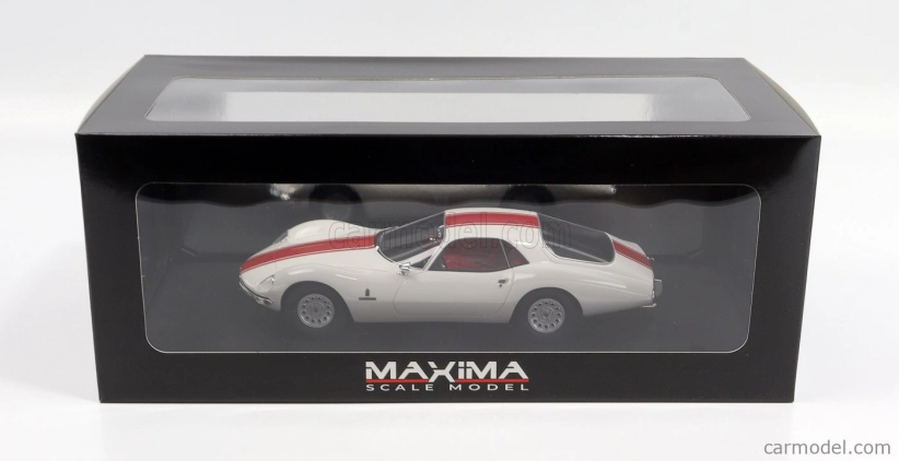 Maxima Alfa romeo Giulia Tz2 Coupe Pininfarina 1965 1:18 Biela červená