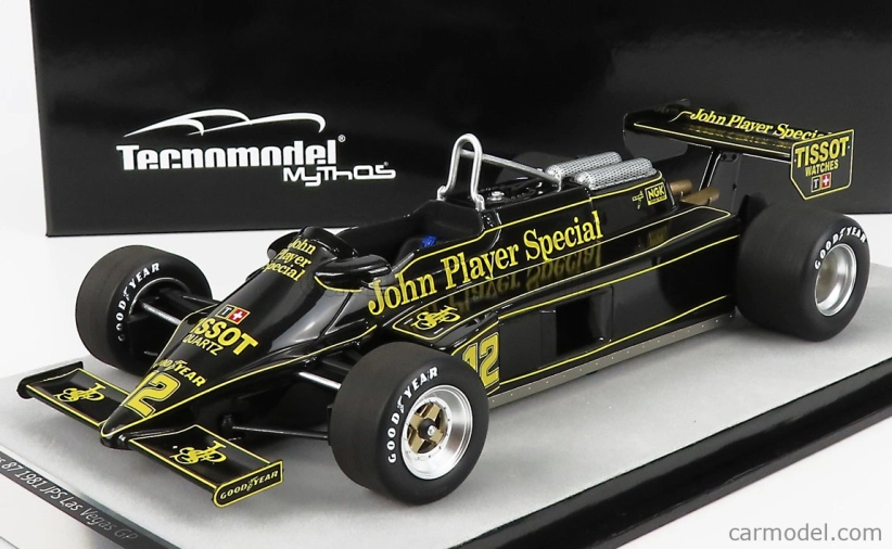 Tecnomodel Lotus F1 87 N 12 Las Vegas Gp 1981 N.mansell 1:18 Black