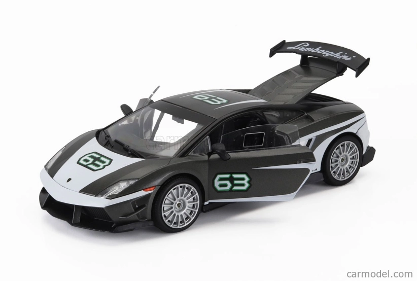 Motor-max Lamborghini Gallardo Lp560-4 N 63 Super Trofeo 2011 1:24 Šedá Bílá
