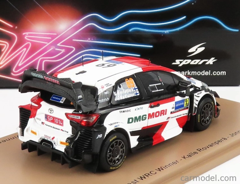 Spark-model Toyota Yaris Wrc Team Toyota Gazoo Racing Wrt N 69 Winner Rally Estonia 2021 K.rovanpera - J.halttunen 1:43 Biela červená čierna