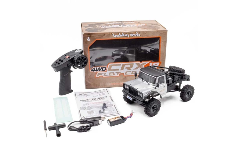 RTR HOBBYTECH CRX18 Truck Trial 1/18, 4wd, Honcho verzia – strieborný