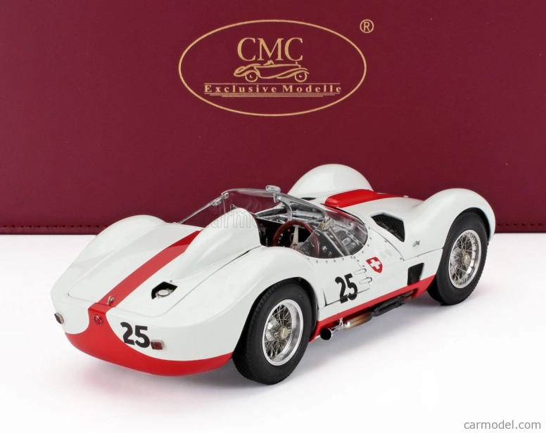 Cmc Maserati Tipo 61 2.9l S4 Spider Birdcage N 25 Winner Pensacola Florida Scca 1960 Gaston Andrey 1:18 Bílá Červená