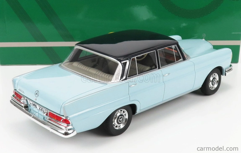 Modely v mierke Cult-scale Mercedes benz 220se (w111) 1959 1:18 2 Tones Blue