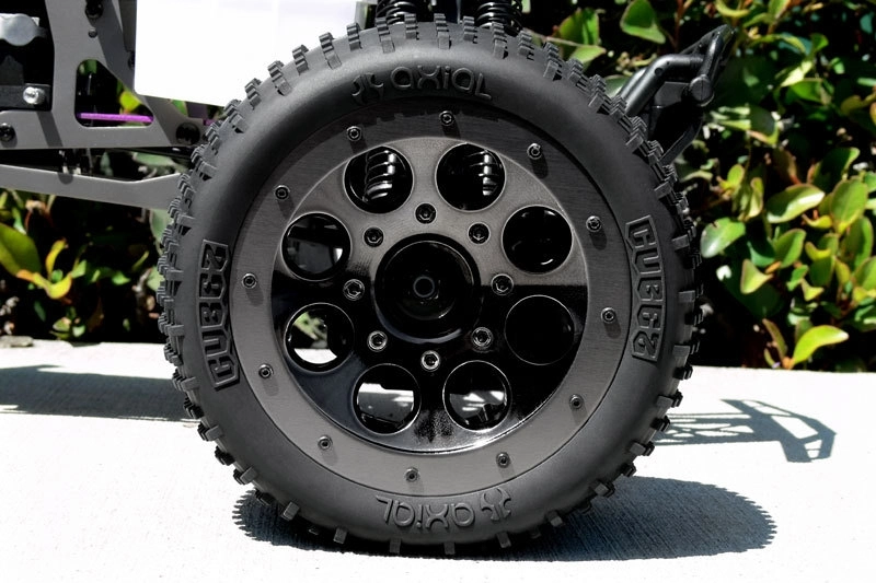 Oversize Beadlock 8-lúčové disky čierny chróm (2 ks.)