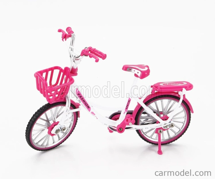 Golden wheel models Bicicletta Lady Classic Bicycle 1:10 Růžová Bílá