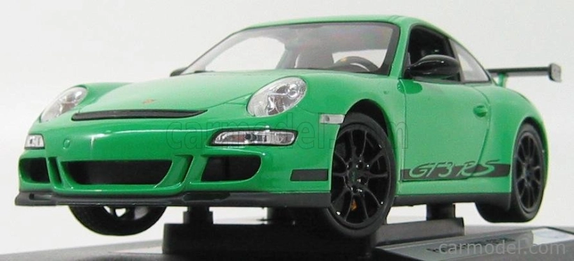 Welly Porsche 911 997 Gt3rs 2010 1:18 zelená čierna