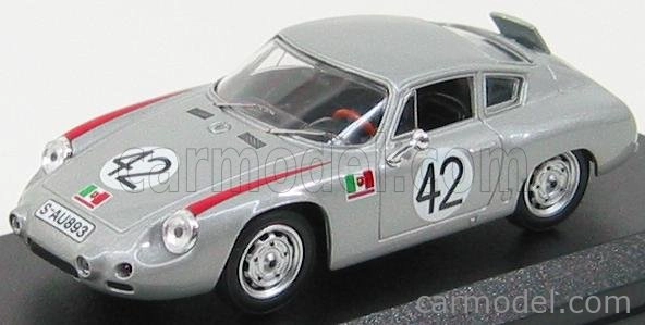 Najlepší model Porsche 356b 1600gs Carrera Gtl Abarth N 42 Targa Florio 1962 Herrmann - Linge 1:43 Strieborná