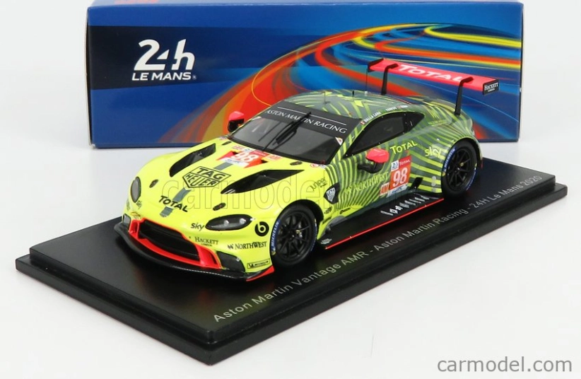 Spark-model Aston martin Vantage Amr Team Aston Martin Racing N 98 33rd 24h Le Mans 2020 P.della Lana - A.farfus - R.gunn 1:43 Yellow