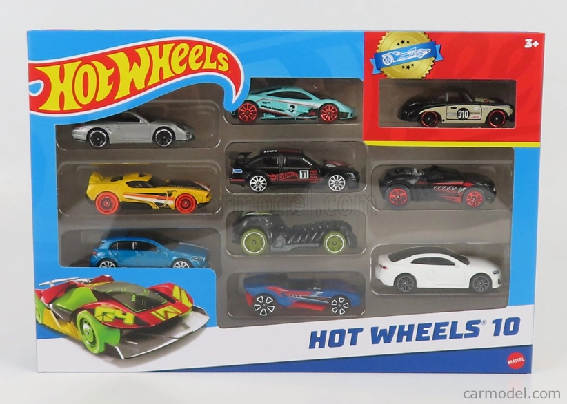 Mattel hot wheels Ford england Set Assortment 10 Pieces Race Car 1:64 Různé