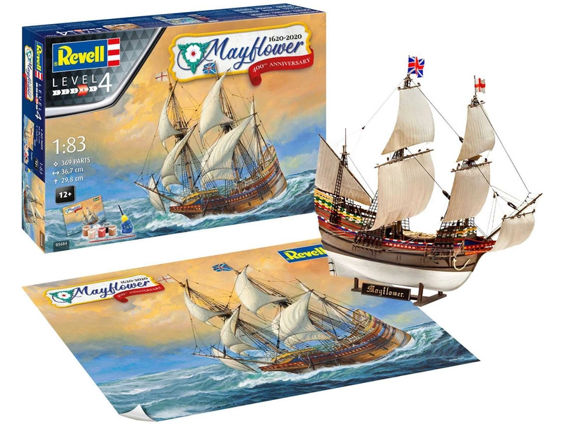 Revell Mayflower 400th Anniversary (1:83) (darčeková sada)
