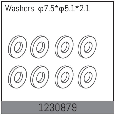 1230879 - Rear Wheel Shaft Washers (10)
