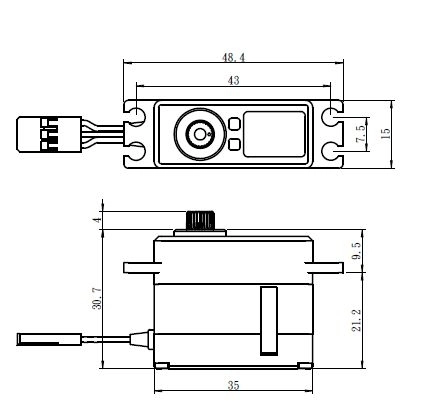 SV-1260MG Digitální servo
