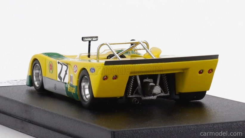 Trofeu Chevron B21 Fvc Cosworth N 27 Rally Vila Real 1972 John Bridges 1:43 Žlutá Zelená