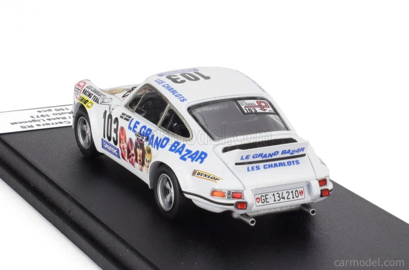 Trofeu Porsche 911 Carrera Rs Coupe N 103 Tour Auto 1973 Herve Bayard - Rene Ligonnet 1:43 Bílá