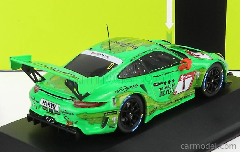 Ixo-models Porsche 911 991-2 Gt3 R Team Manthey Racing N 1 1:43, zelená