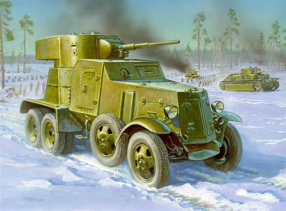 Zvezda BA-3 obrněné vozidlo (1:35)