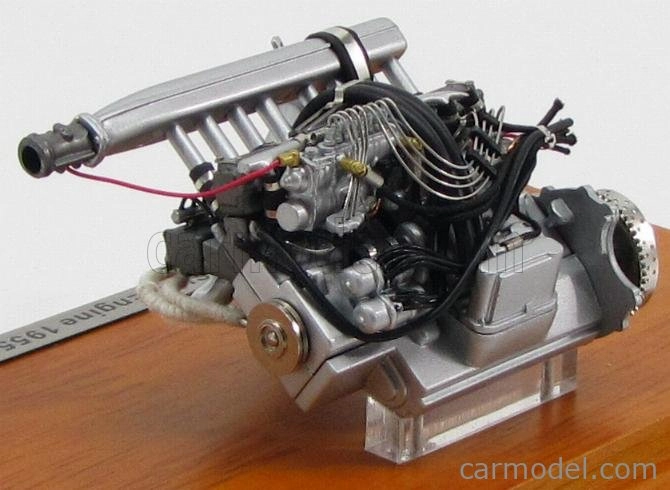 Cmc Mercedes benz Motore - Motor Mercedes 300sl 1955 - S vitrínou - Con Vetrina 1:18 Silver