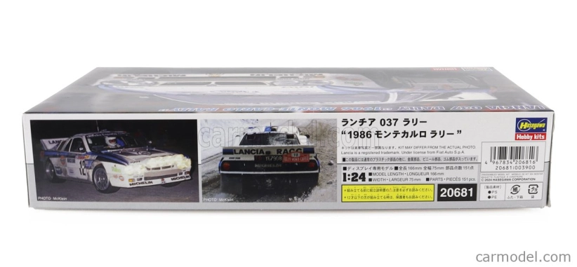 Hasegawa Lancia 037 N 12 Rally Montecarlo 1986 S.servia' - J.sabater 1:24 /