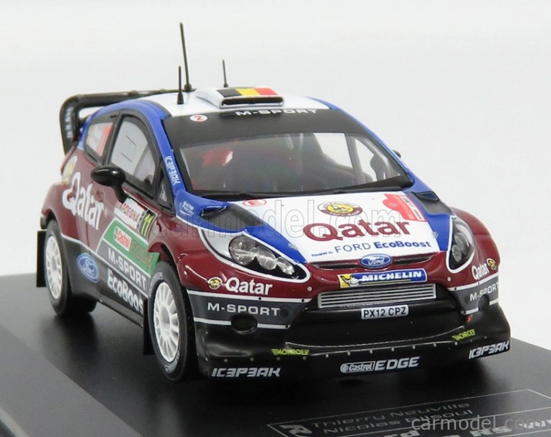 Ixo-models Ford england Fiesta Rs Wrc N 11 Rally Sardegna Taliansko 2013 T.neuville - N.gilsoul 1:43 Bordeaux Blue White