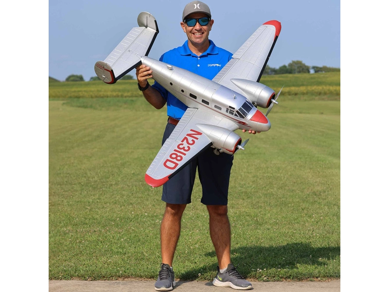 RC letadlo E-flite Beechcraft D18 1.5m BNF Basic