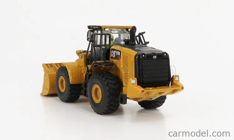 Dm-models Caterpillar Cat972m Ruspa Gommata - Scraper Tractor Wheel Loader 1:87 Žlutá Černá