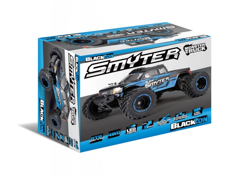 Smyter MT 1/12 4WD Electric Monster Truck – modrý