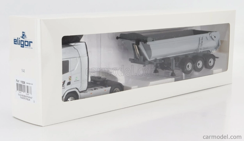Eligor Scania S770 V8 Truck Cassone Ribaltabile Prejam Transports 2020 1:43 Silver