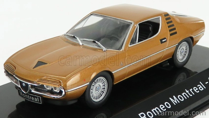 Edicola Alfa romeo Montreal 1970 - Con Vetrina - With Showcase 1:43 Brown Met