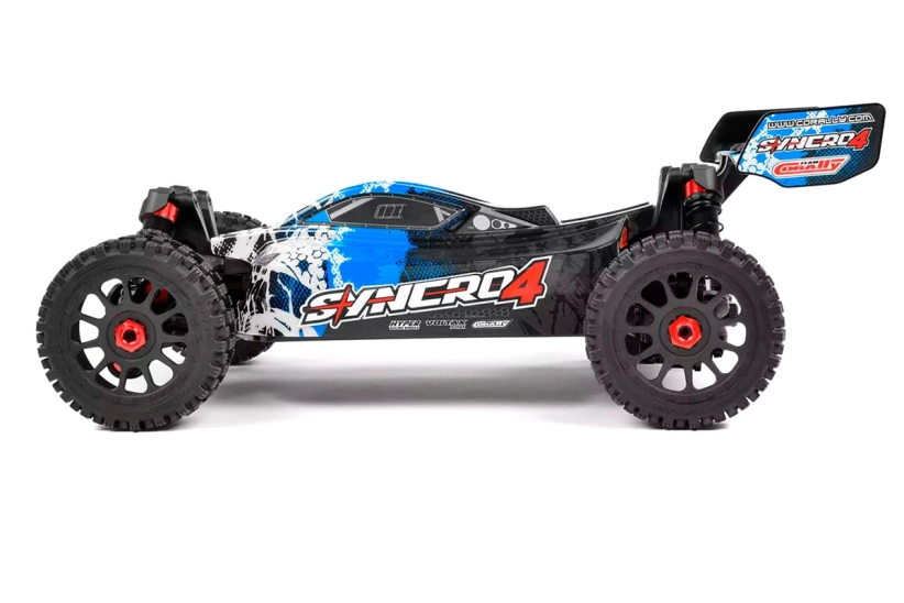 RC auto SYNCRO-4 – BUGGY 4WD 3-4S – RTR, modrá