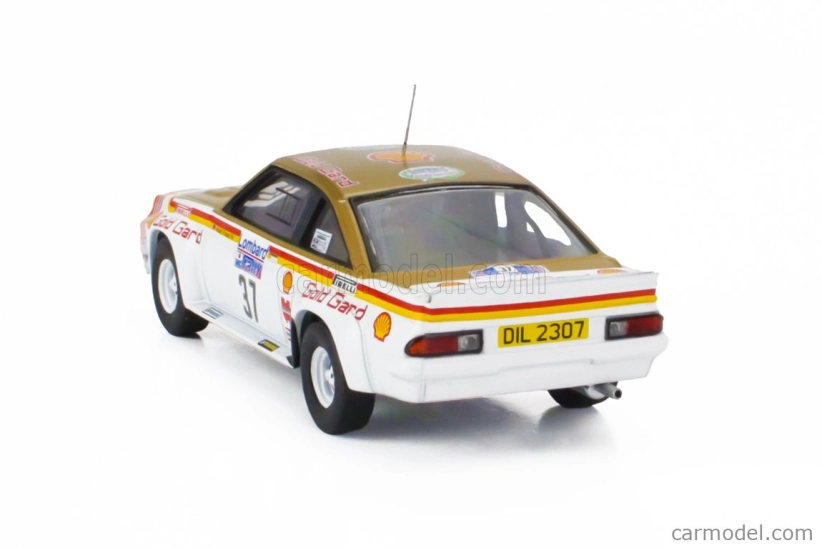 Ixo-models Opel Manta 400 Team Gm Dealer Sport N 37 Rally Rac Lombard 1984 Bertie Fisher - Austin Frazer 1:43 Biela červená žltá