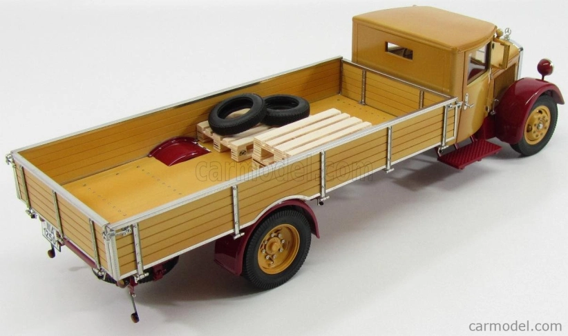 Cmc Mercedes Benz Lo2750 Lkw Platform Truck Cassonato 1933 1:18 žltá červená