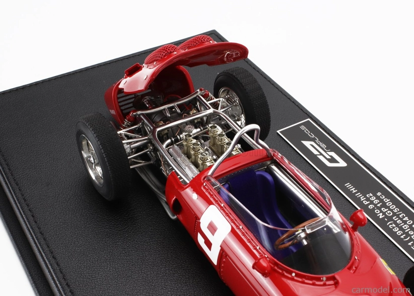 Gp-replicas Ferrari F1 156 N 9 3rd Belgium Spa Gp 1962 Phil Hill 1:18 Red