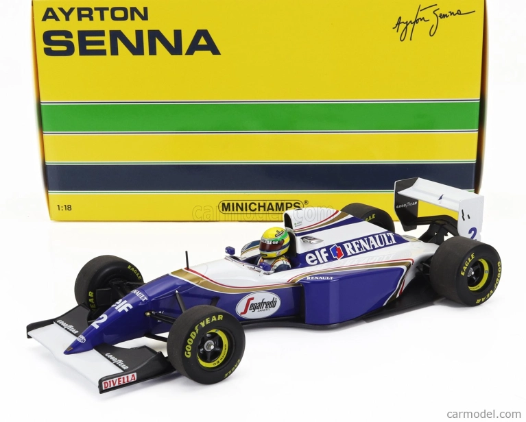 Minichamps Williams F1 Fw16 Team Rothmans Renault N 2 San Marino Italy Gp 1994 Ayrton Senna 1:18 Modrá biela