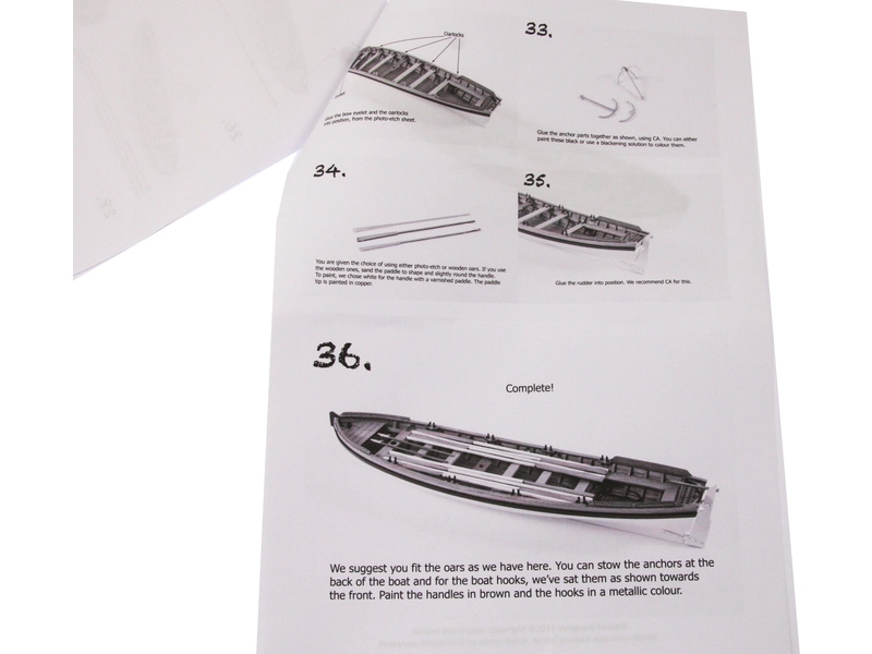 Vanguard Models Pinnace boat 32" 1:64