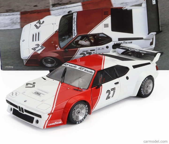 Werk83 BMW M1 M88 3.5l Team Bmw Motorsport N 27 Procar Series Sezóna 1980 Alan Jones 1:18 Biela červená