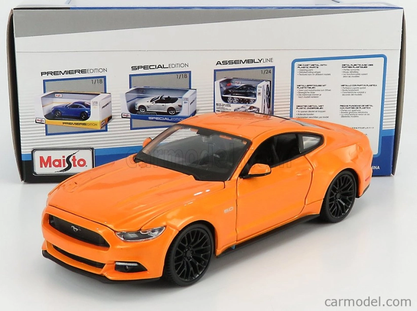 Maisto Ford USA Mustang 5.0 Gt Coupe 2015 1:24 Orange