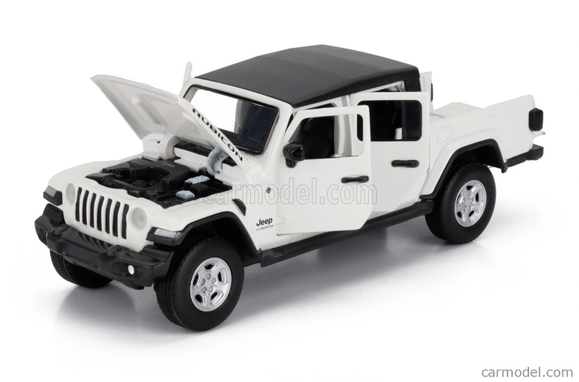 Tayumo Jeep Gladiator Pick-up Truck Rubicon 2020 1:32 Bílá Černá