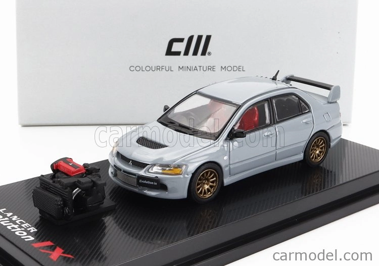 Cm-models Mitsubishi Lancer Evo Ix With Engine 2003 1:64 Grey