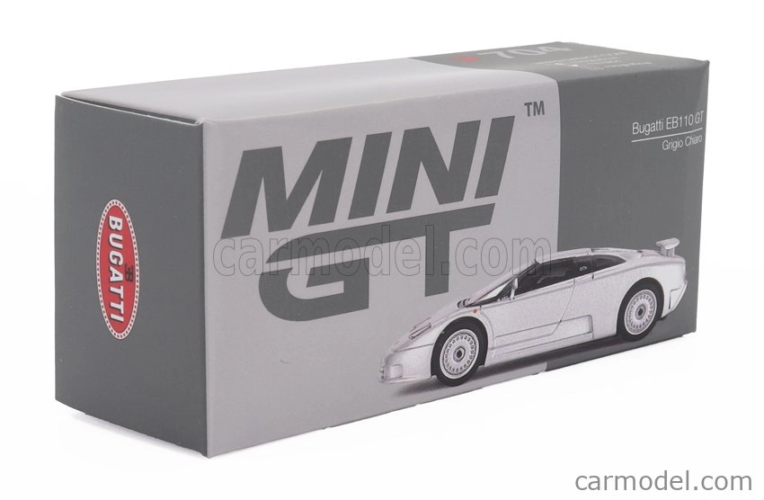 Mini-gt Bugatti Eb110 Gt Lhd 1995 1:64 Silver